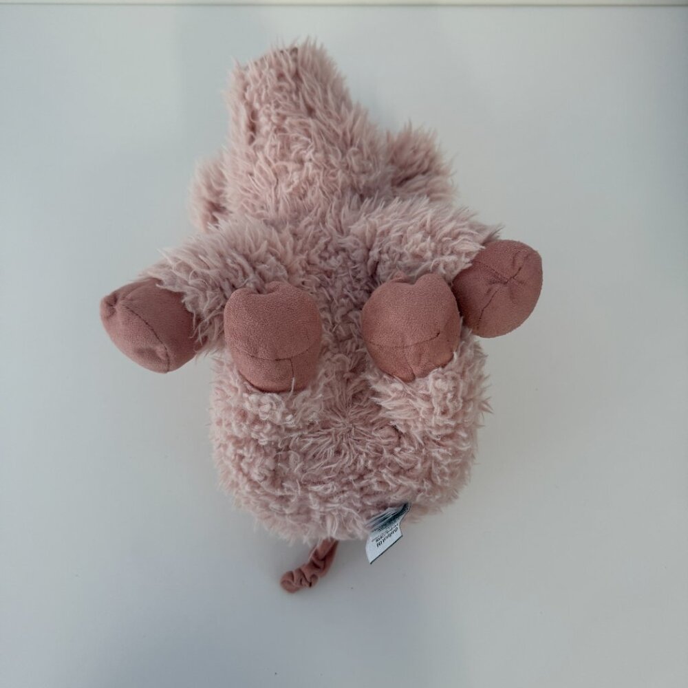 Jellycat Pink Fuzzy Curvie Pig Stuffed Animal Retired Collectible - Picture 4 of 6